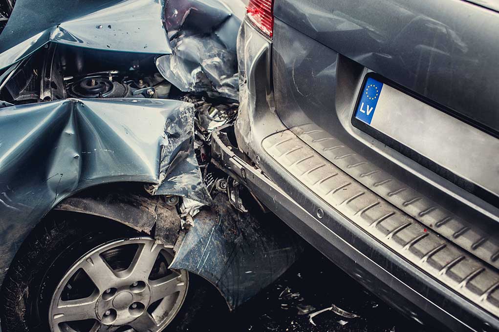 Reconstrucción del accidente producido